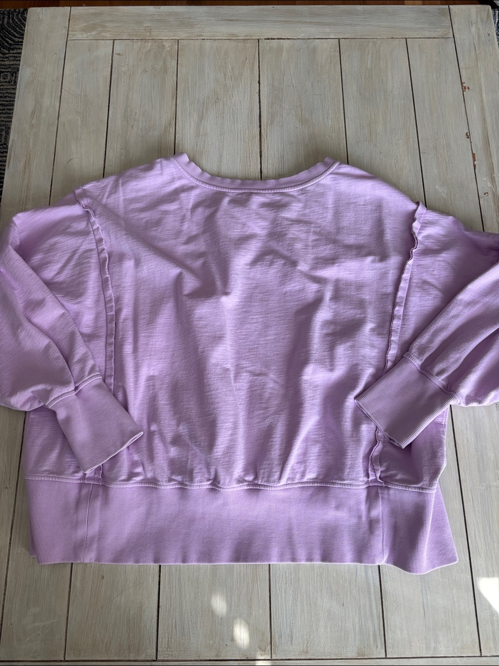 Pilcro Lavender Boxy Sweatshirt XL - Picture 6 of 6
